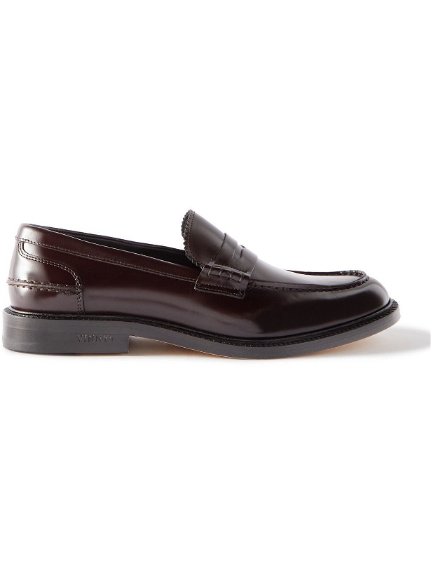 Photo: VINNY's - Townee Patent-Leather Penny Loafers - Brown