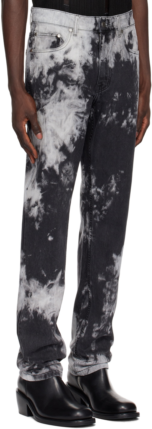LGN Louis Gabriel Nouchi Black Tie-Dye Jeans