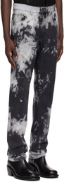 LGN Louis Gabriel Nouchi Black Tie-Dye Jeans