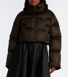 Prada Cropped Re-Nylon down jacket