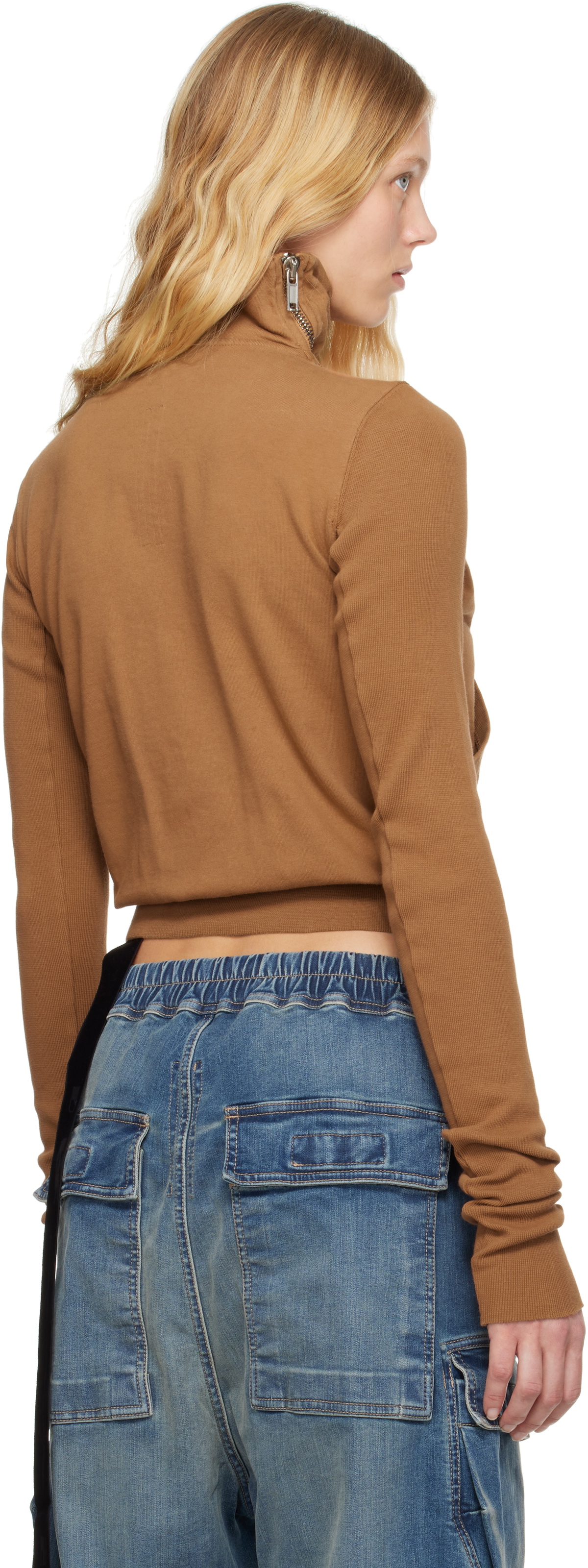 Rick Owens DRKSHDW Orange Hollywood Mountain Sweatshirt