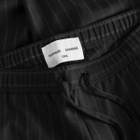 END. x Samsøe Samsøe Men's Saeryx Wide Elasticated Trousers in Black Pinstripe