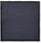 Brioni - Silk-Jacquard Pocket Square - Blue