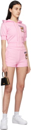 Moschino Pink Inside Out Teddy Bear Shorts