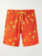 Vilebrequin - Mistral Embroidered Straight-Leg Swim Shorts - Orange