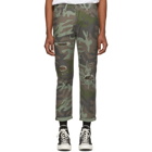 Levis Green and Brown Camo Hi-Ball Roll Jeans
