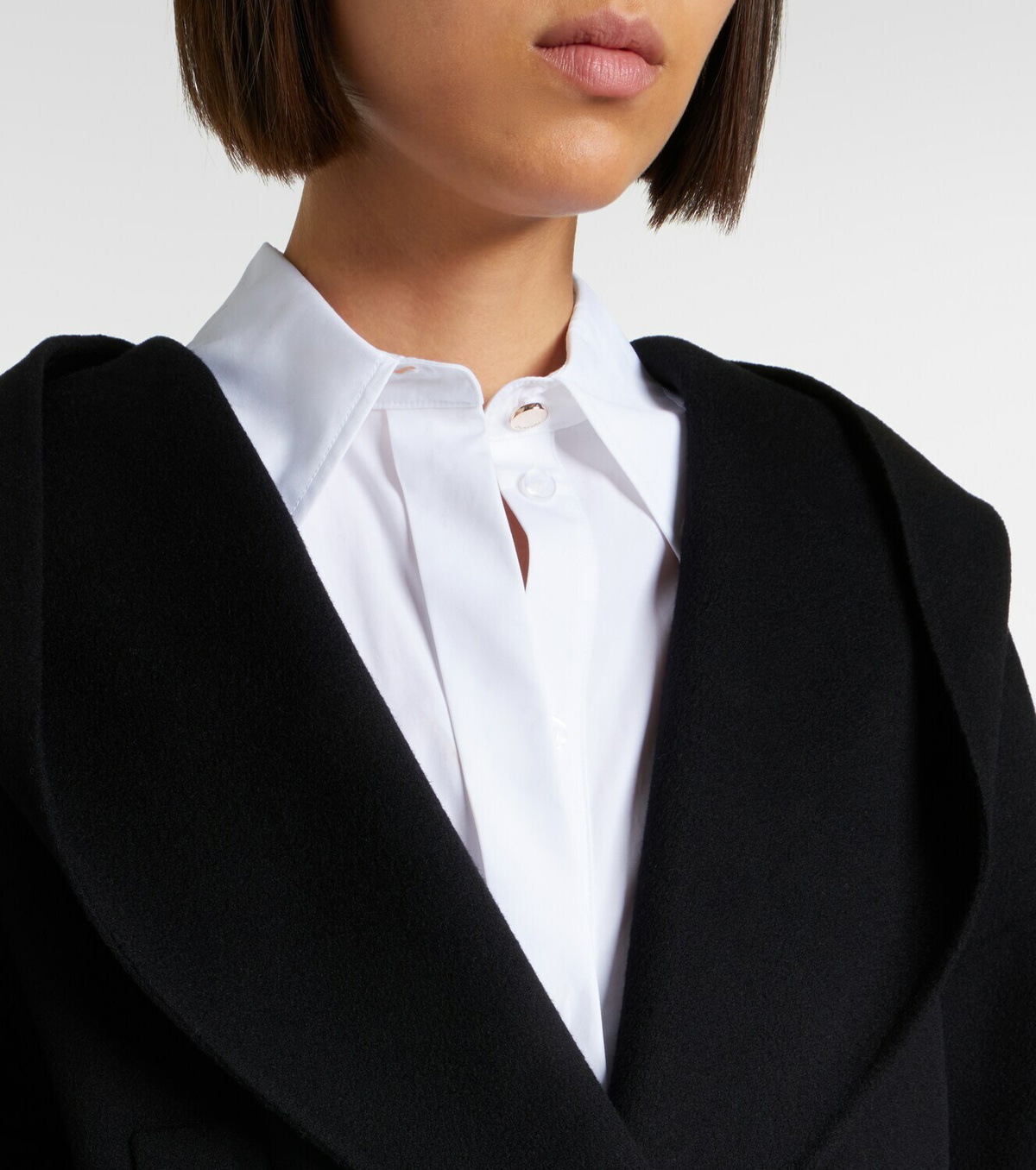 Sportmax Double-breasted wool jacket