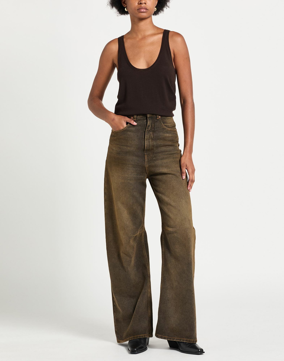 Petar Petrov Womens Top Dark in Brown