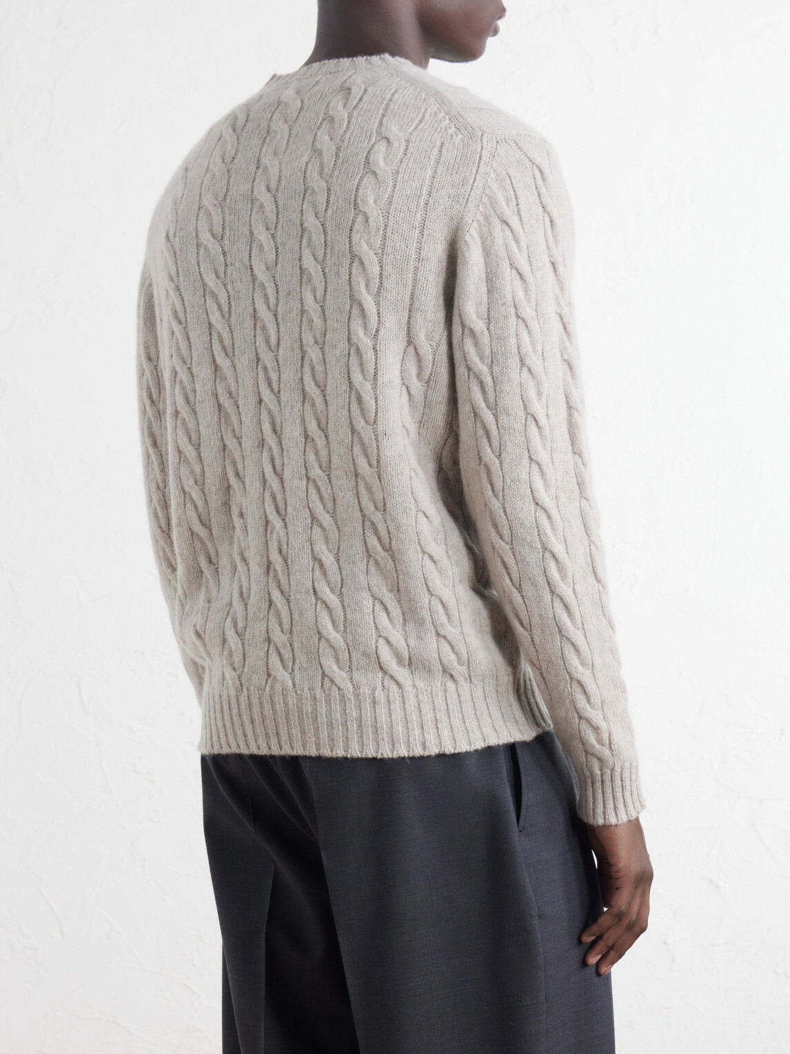William Lockie - Cable-Knit Wool Sweater - Neutrals