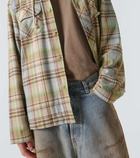 Acne Studios Checked cotton canvas overshirt