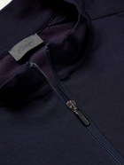 Zimmerli - Cozy Lounge Stretch Modal and Cotton-Blend Zip-Up Sweatshirt - Blue