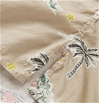 Gitman Vintage - Camp-Collar Printed Cotton-Blend Shirt - Cream
