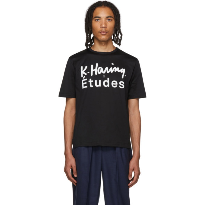 Photo: Etudes Black Keith Haring Edition Unity Patch T-Shirt