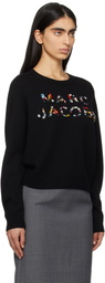 Marc Jacobs Black Gem Knit Logo Sweater