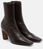 Khaite Nevada leather ankle boots