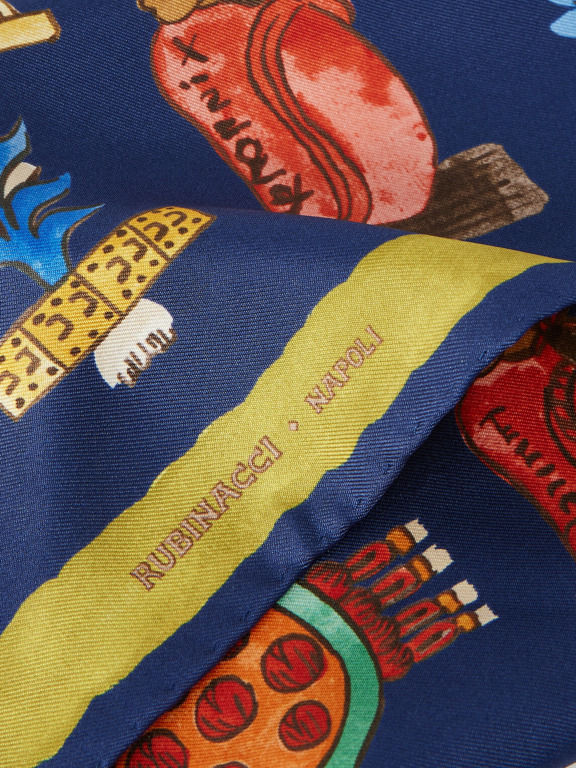 Rubinacci - Printed Silk-Twill Pocket Square