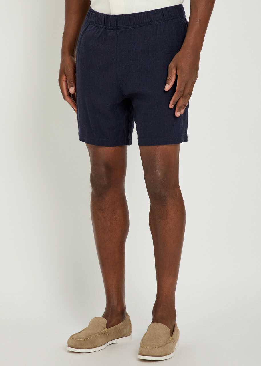 Paige Elijah Woven Shorts Navy