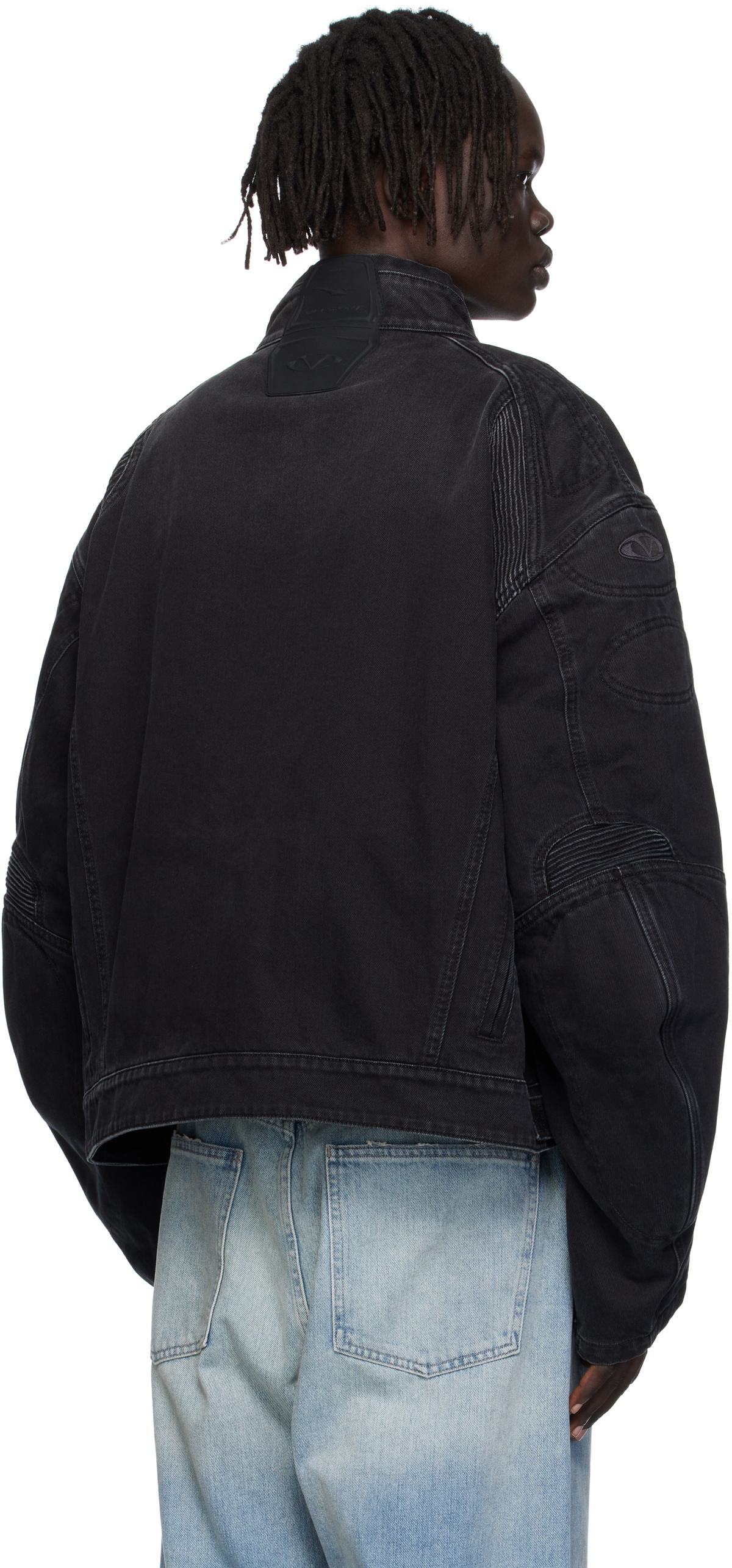 VETEMENTS Black Racing Denim Jacket