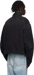 VETEMENTS Black Racing Denim Jacket