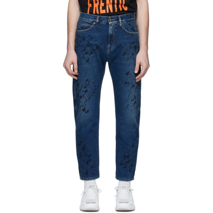Photo: McQ Alexander McQueen Blue Painted Jeans