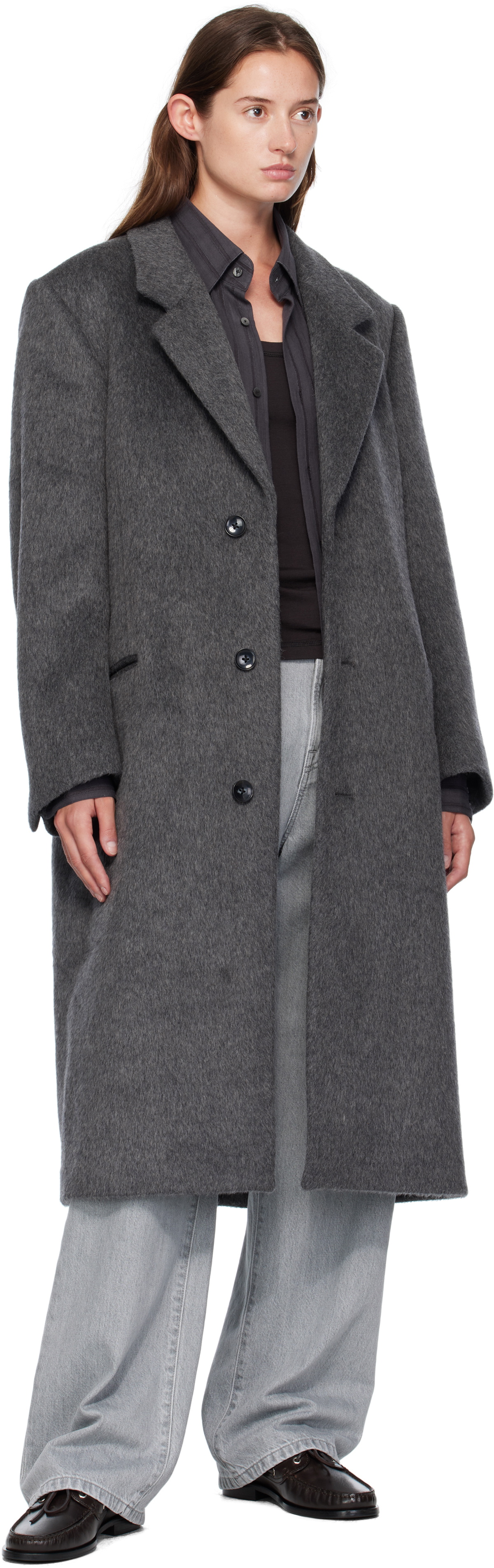 Carter Young Gray Hewitt Wool Coat