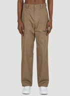 Teeth Logo Pants in Beige