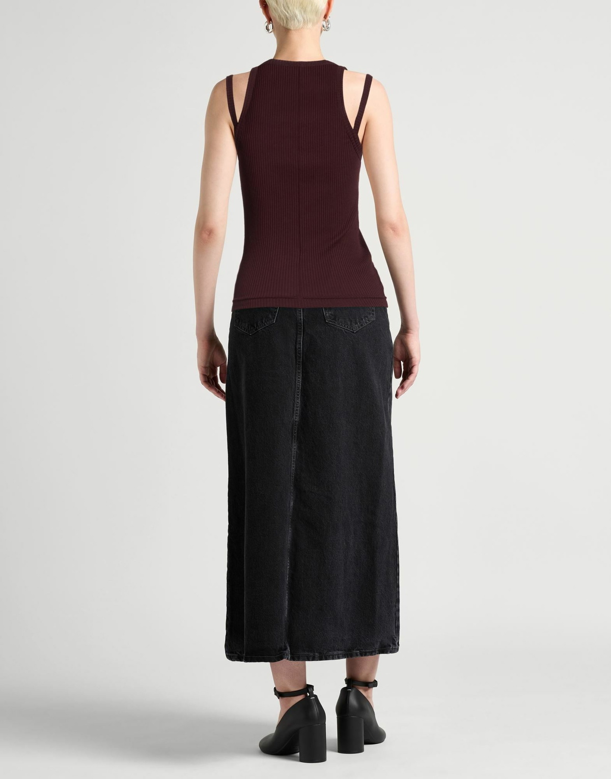 Helmut Lang Womens Tank top Burgundy