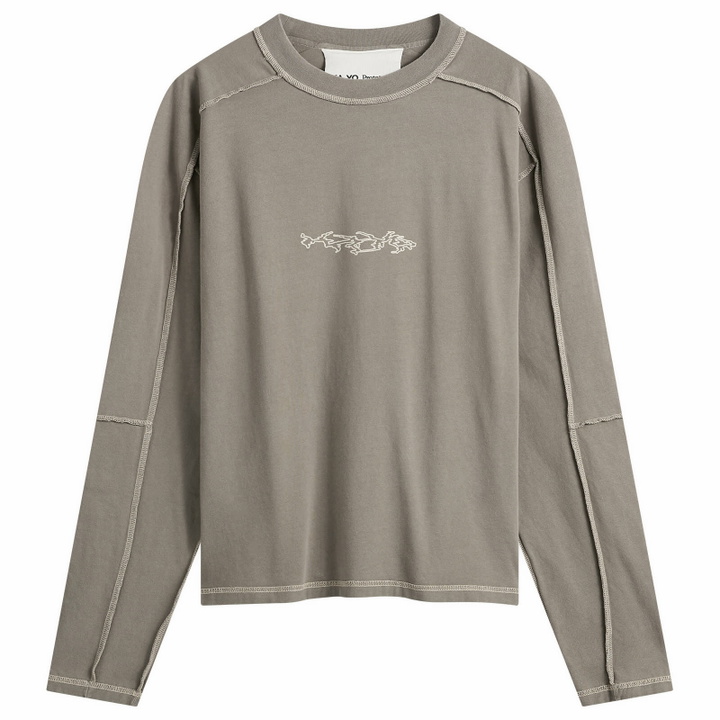 Photo: KA_YO_Prototype Men's Heavyweight Longsleeve Graphic T-Shirt in Bungee Cord