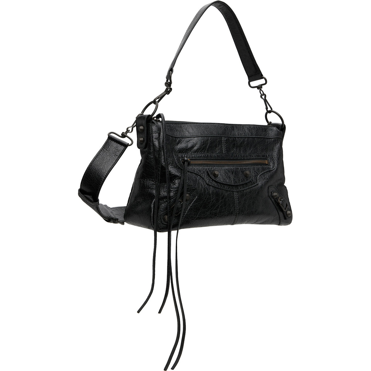 Balenciaga Black 'Le City Moto' Bag