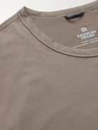 REIGNING CHAMP - Logo-Print Deltapeak 90 Mesh T-Shirt - Brown - S