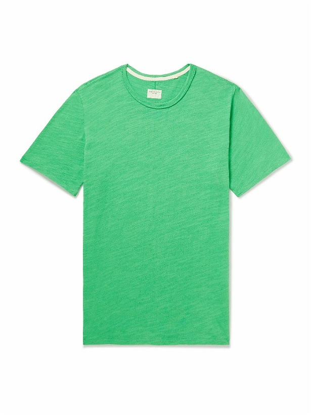 Photo: Rag & Bone - Classic Flame Oversized Slub Cotton-Jersey T-Shirt - Green