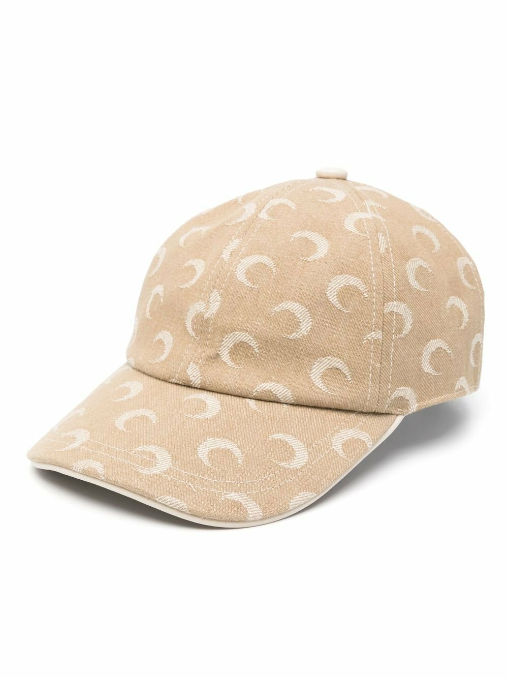 Marine Serre Moon-Jacquard Twill Baseball Cap