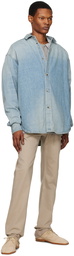 Fear of God Blue Faded Denim Shirt