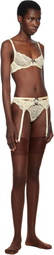 Fleur du Mal Off-White Bianca Lace Thong