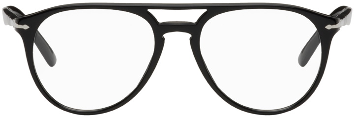 Photo: Persol Black Aviator Glasses