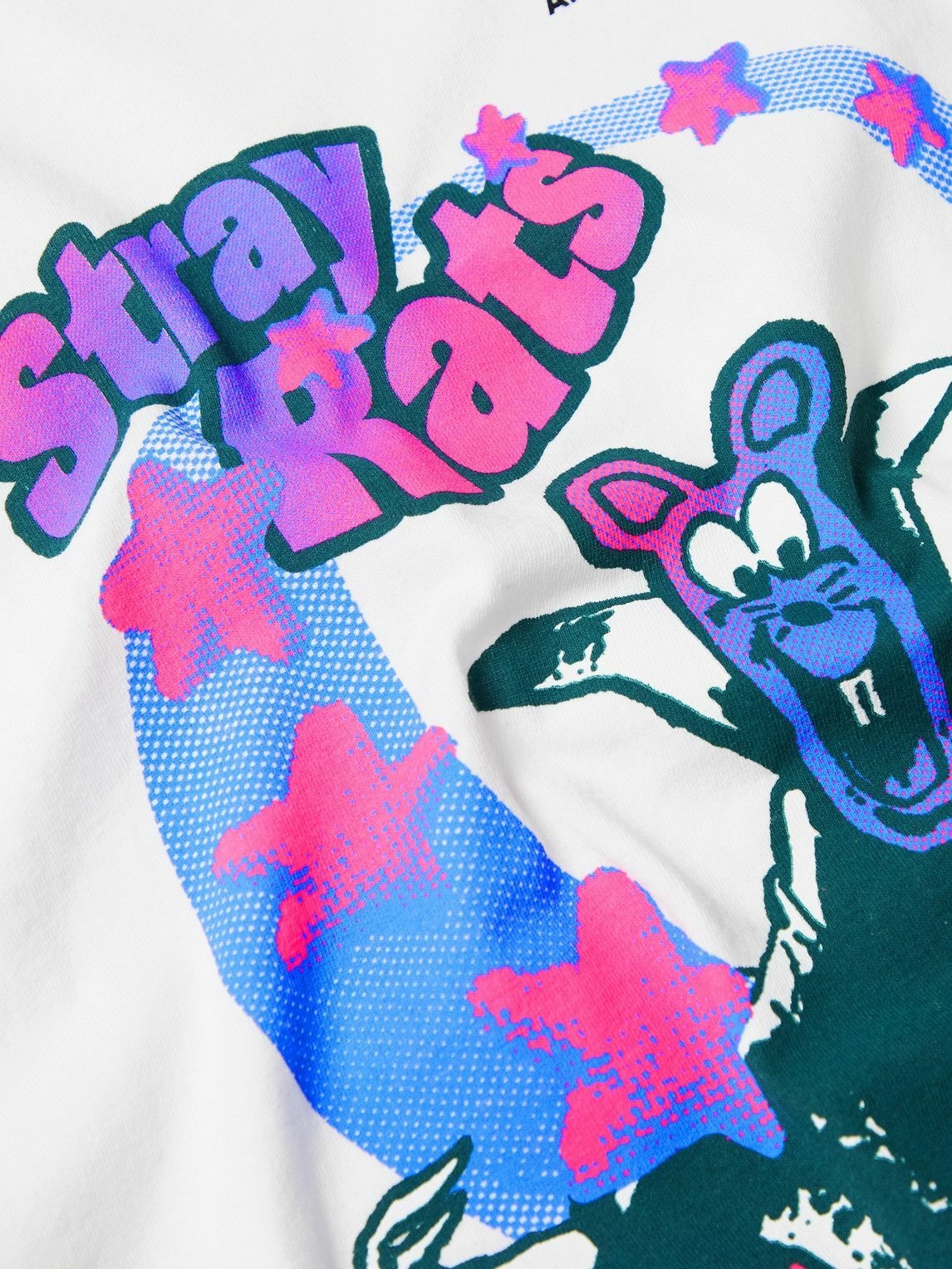 Stray Rats - Cereal Printed Cotton-Jersey T-Shirt - White