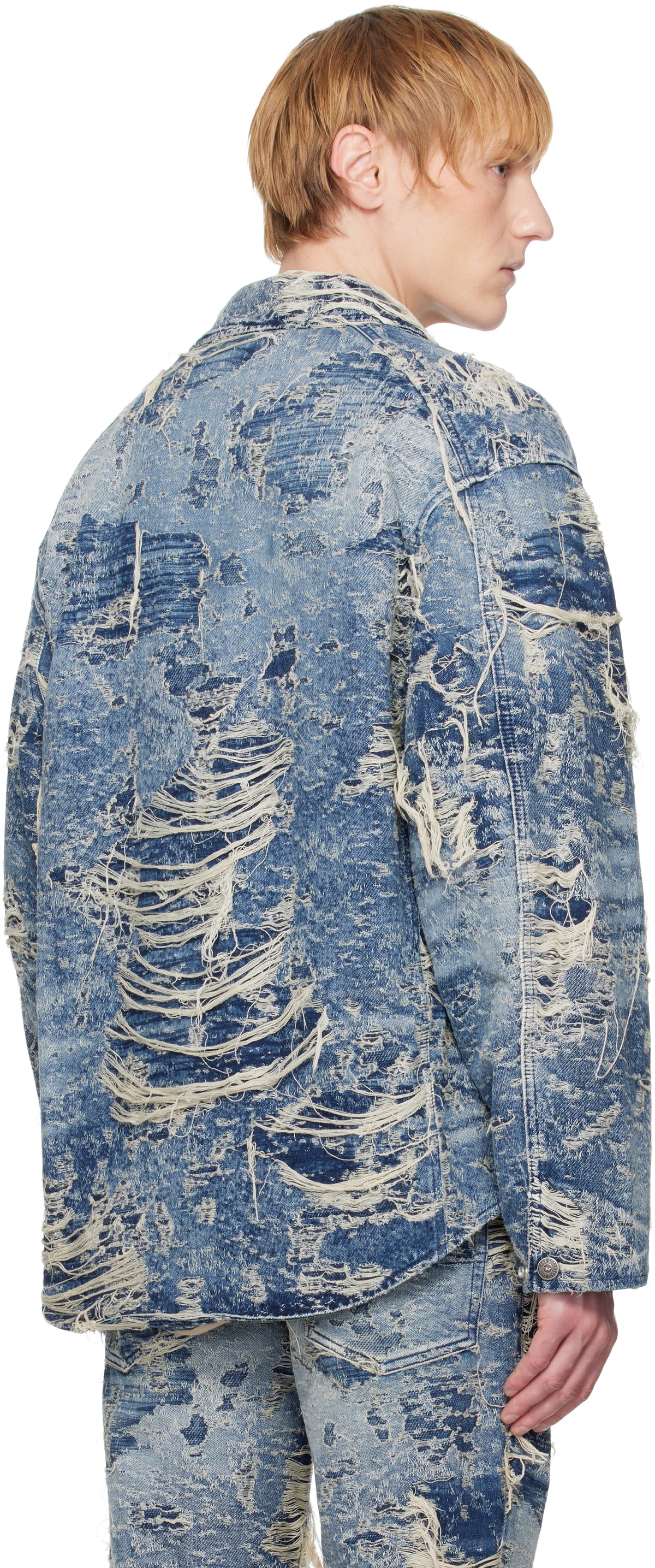 Diesel Blue D-Ivar-Fsg1 Denim Jacket Diesel