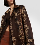 Acne Studios Cow-print cotton trench coat