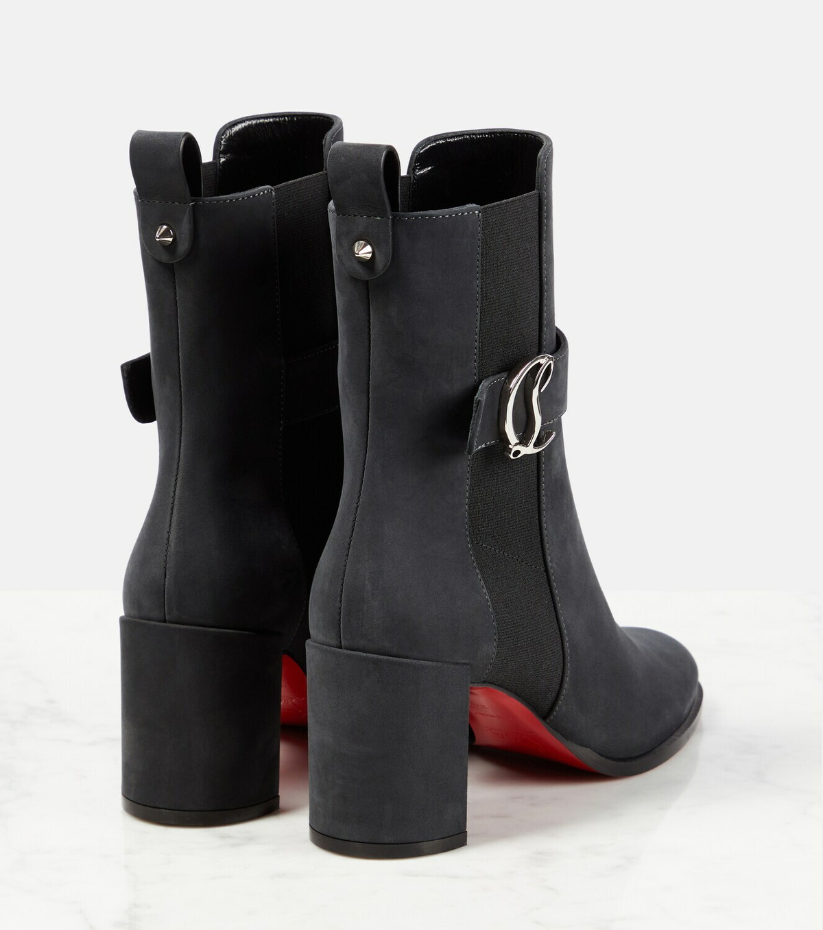 Christian Louboutin◆CL Chelsea suede ankle boots CL Chelsea suede ankle boots in beige - Christian Louboutin