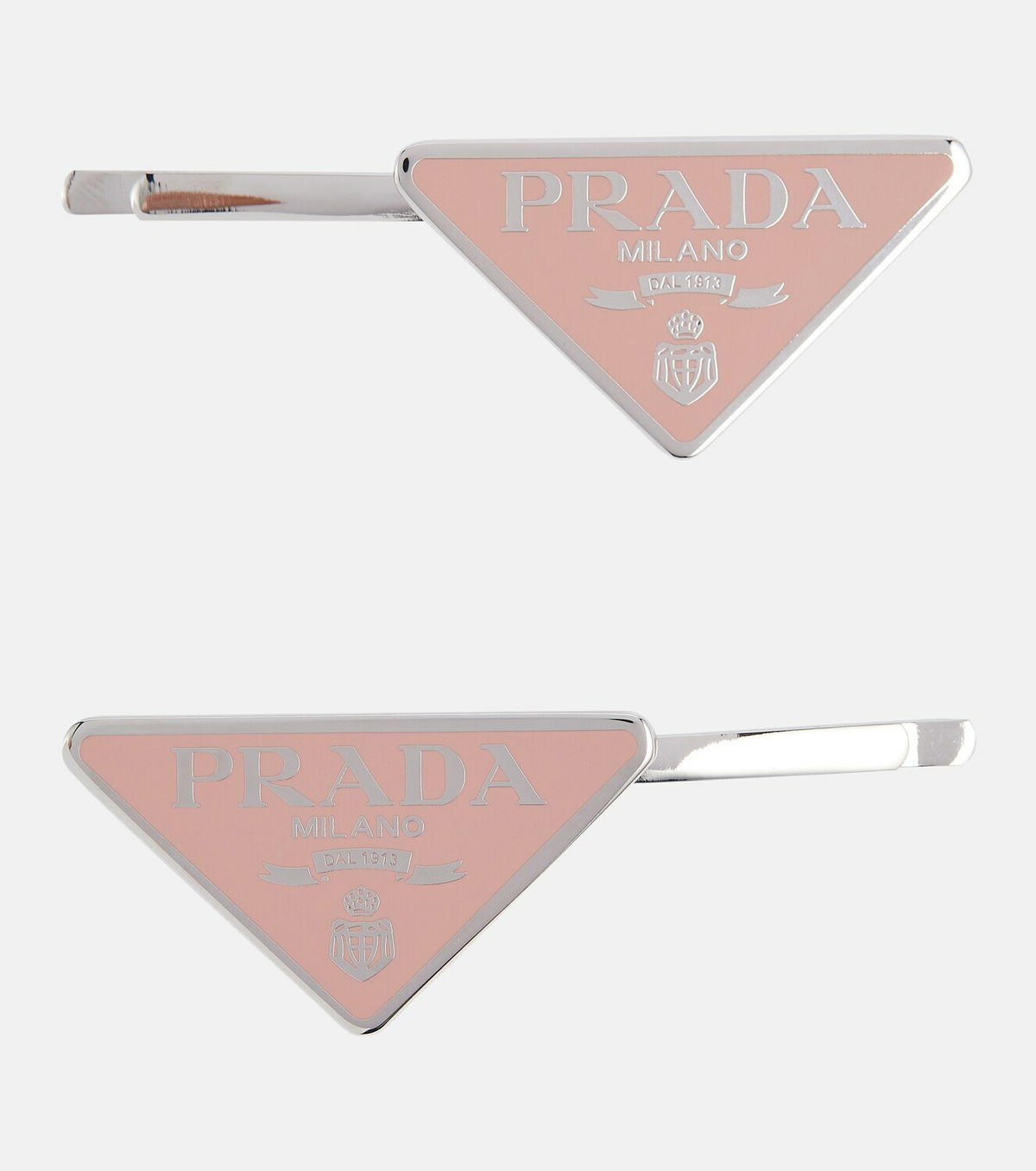 Prada Set of 2 logo hair clips Prada