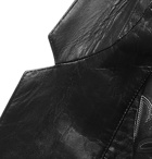 Saint Laurent - Embroidered Leather Jacket - Men - Black