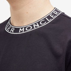Moncler Men's Collar Logo T-Shirt in Navy