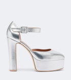 Malone Souliers Leila metallic leather platform sandals