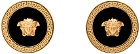 Versace Gold & Black Medusa Cufflinks