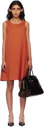 Max Mara Orange Campale Minidress