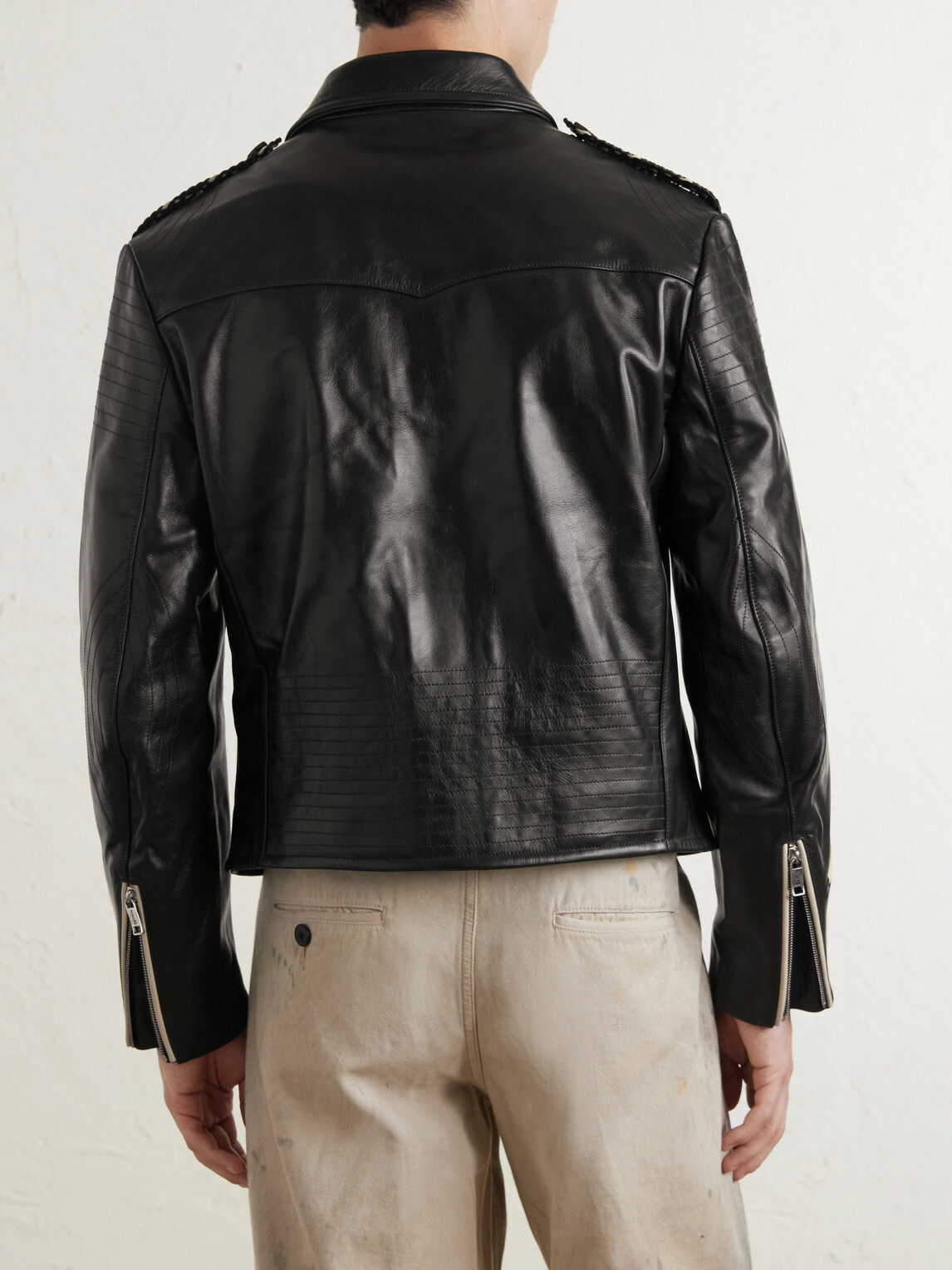 Enfants Riches Déprimés - Afterlife Leather Jacket - Black