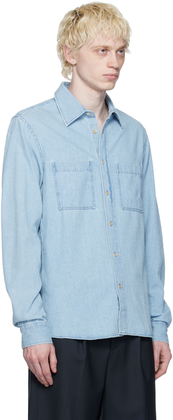 ANOTHER ASPECT Blue 'Another Shirt 5.0' Shirt ANOTHER ASPECT