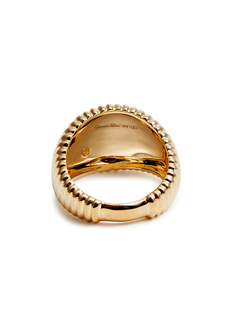 Yvonne Leon Chevaliere Berlingot 9kt Gold Signet Ring