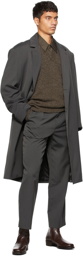 Lemaire Grey Twill Suit Coat