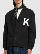 KENZO PARIS - K-crest Brushed Cotton Cardigan